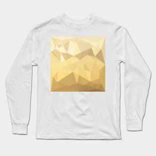 Burlywood Brown Abstract Low Polygon Background Long Sleeve T-Shirt